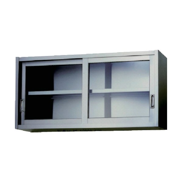 ※法人専用品※東製作所 ステンレス吊戸棚(ガラス戸)1800×300×450 AS-1800GS-450 1|DIY FACTORY ONLINE SHOP