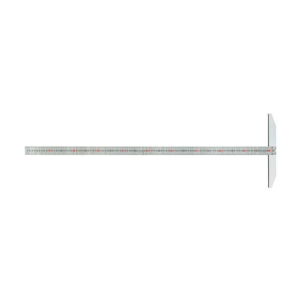新潟精機 T型定規快段目盛 全長1300mm×全幅300mm×厚さ16mm シルバー TT-1000KD 1