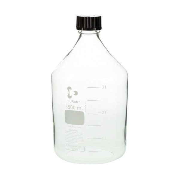柴田科学 耐熱ねじ口びん 赤キャップ付 3500mL 3.5L 017200-35001 1個