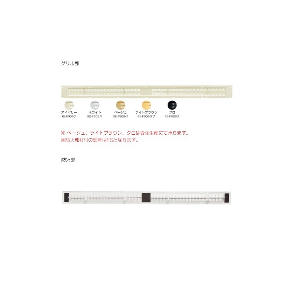 KANAI レシスタント換気45SIII グリル部のみ RE-F909ラブ ライトブラウン 1030573504 20個