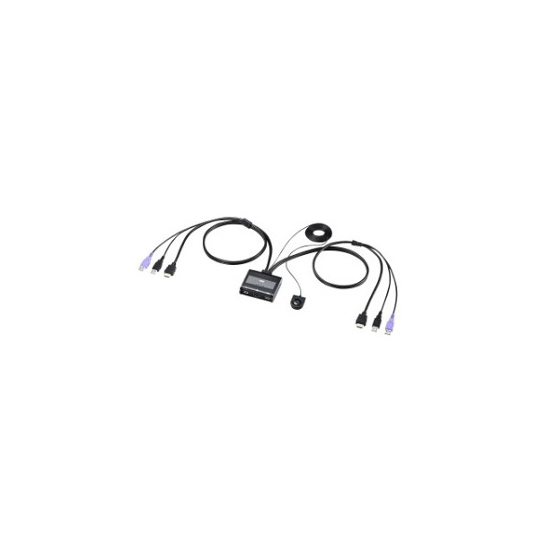 サンワサプライ HDMI対応手元スイッチ付きパソコン自動切替器(2:1) SW-KVM2WHU 1点