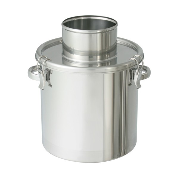 日東金属製作 ステンレス鋼貯蔵タンク粉体リコール入れもの１００Ａ肋筋付煙管４５Ｌ FK-CTH-39-RP-100A 1