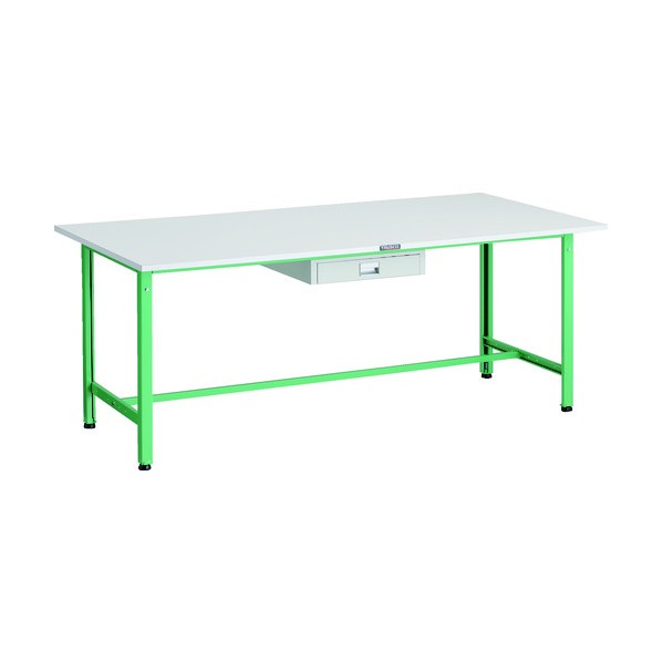 ※法人専用品※トラスコ AE型軽量作業台 薄型1段引出シ付 1800&times;900 YG色 AE-1809UDC1 YG 1点｜DIY FACTORY ONLINE SHOP