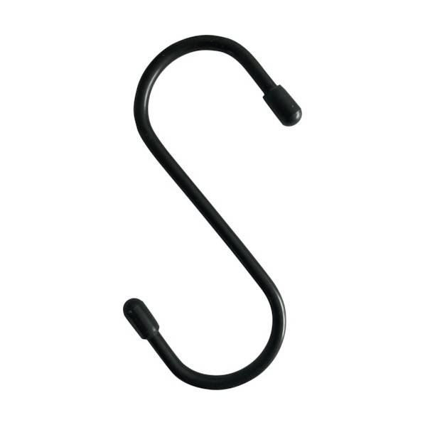 トラスコ まとめ買い スチールSフック 50mm 黒 TTSH50BKBOX 200個