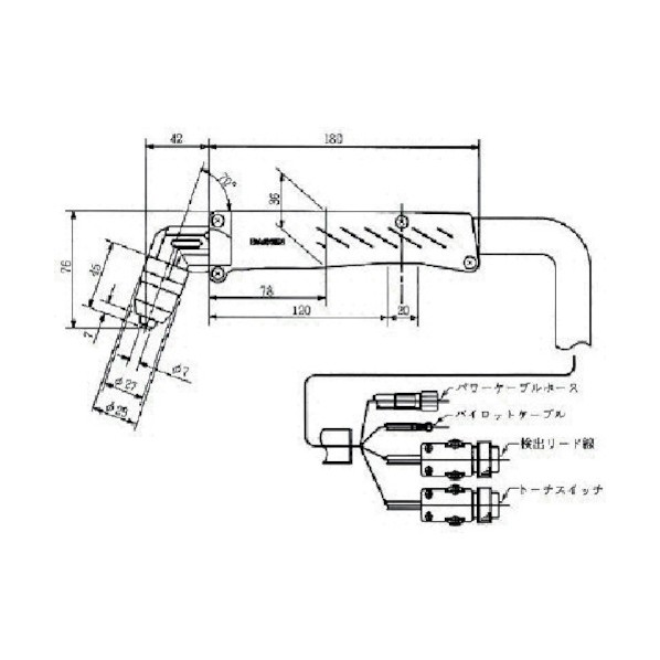 ダイヘンテクノサポート 血しょう切りおとす懐中電灯 CT-0702 1点 溶接・熱工具本体-花・ガーデン・DIY