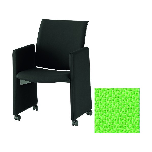 ※法人専用品※藤沢工業 ミーティングチェア パネル脚 ライトグリーン FMP-KP4 LGN 1点｜DIY FACTORY ONLINE SHOP 51,638円