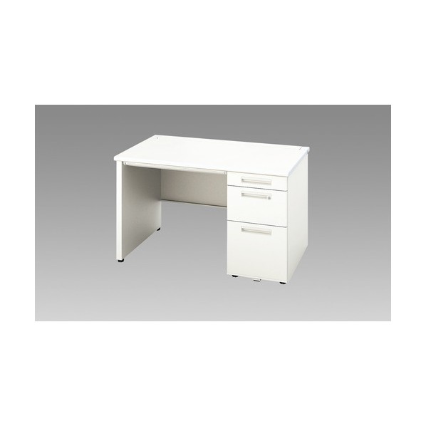 ※法人専用品※ナイキ 片袖デスク(ロング、パネル脚 XEHH127KP-WH 1点｜DIY FACTORY ONLINE SHOP