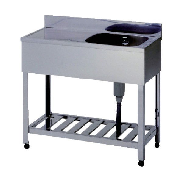 ※法人専用品※東製作所 一槽水切シンクＢＧ無ホース付右シンク９００×６００×８００ HPMC1-900-R 1