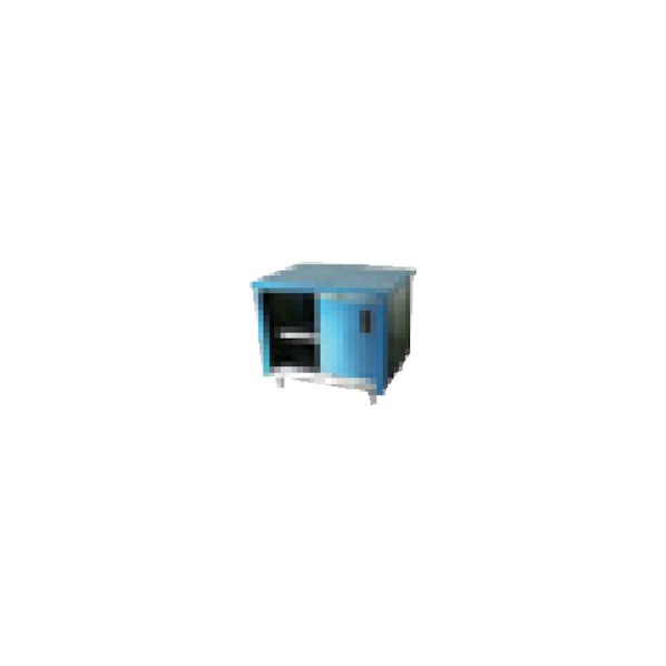 ※法人専用品※東製作所 ステンレスガス台（片面引違戸）７５０×６００×６５０ ACG-750H 1