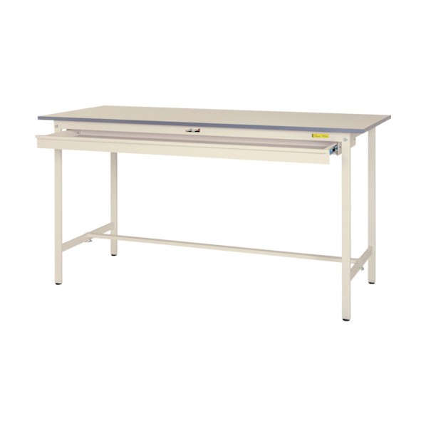 ※法人専用品※山金工業 ワークテーブル 150シリーズ 固定式 ワイド引出し付 H950 SUPH-1590W-WW 1点|DIY FACTORY ONLINE SHOP