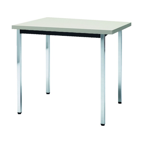 ※法人専用品※トラスコ 会議用テーブル 角脚 下棚無シ 900×900×H700 ニューグレー TD0990-NG 1点|DIY FACTORY ONLINE SHOP