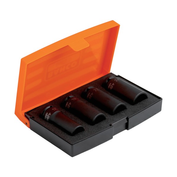 バーコ（BAHCO) BAHCO 1/2 ディープインパクトソケットセット 4PCS K7806M/S4 1点