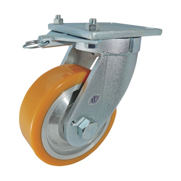 ヨドノ 超重量用高硬度ウレタン自在車旋回ロック付１５００ｋｇ用 177 x 209 x 224 mm HDUJ150TL 1