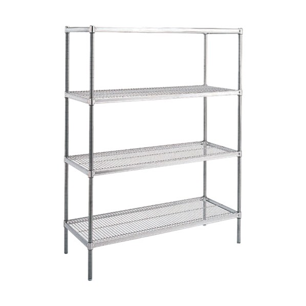 ※法人専用品※キャニオン ステンレスシェルフ SUS 460X 610X1590-4 1|DIY FACTORY ONLINE SHOP