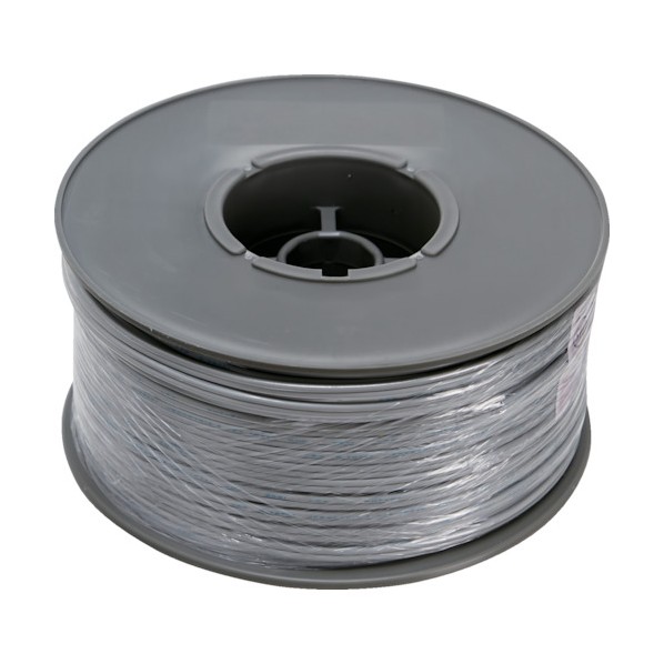 トラスコ VFFビニール吊りひも1.25SQ 100m 薄墨色 VFF1.25-2C-100GY 1点