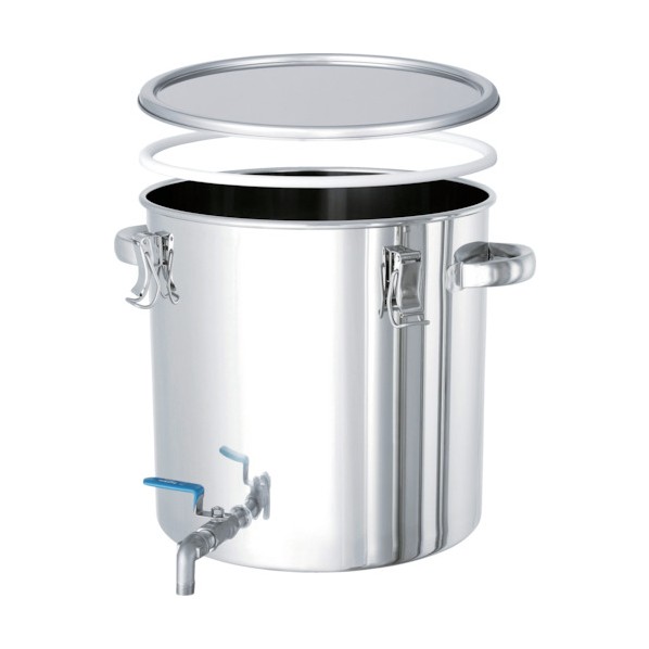 日東金属工業 日東　ＰＴＦＥパッキン・ボールバルブ付密閉容器　１００Ｌ CTHV-PTFE-47H｜DIY FACTORY ONLINE SHOP