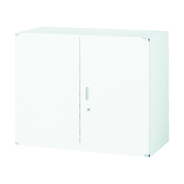 ※法人専用品※トラスコ(TRUSCO) ユニット型壁面書庫 D400 両開き H720 W色 UFHW-7 1台