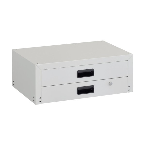 トラスコ(TRUSCO) ラビットワゴン用2段抽き出し 600X400 W色 RBW-64X W 1点