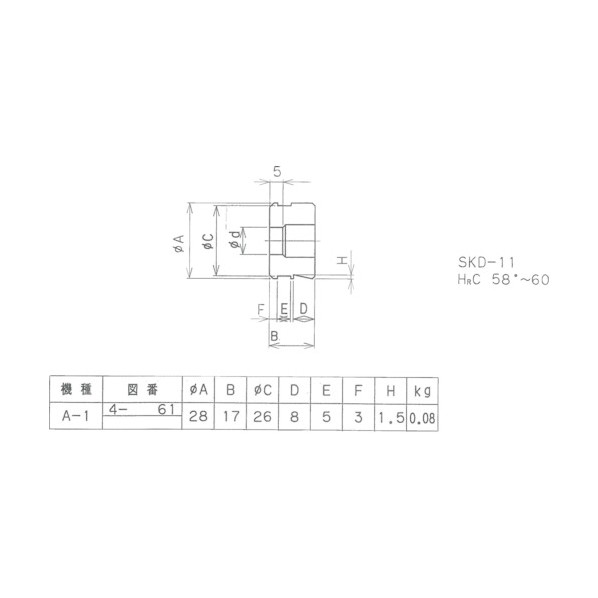 ミヤギ A1 ダイ 3.1mm AD-3.1 1点