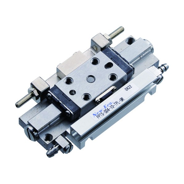 ニューエラー ピコテーブル シリンダ内径Φ4 ストローク10mm エアー継手エルボ PPT-SD4-10-TPL 1点|DIY FACTORY ONLINE SHOP