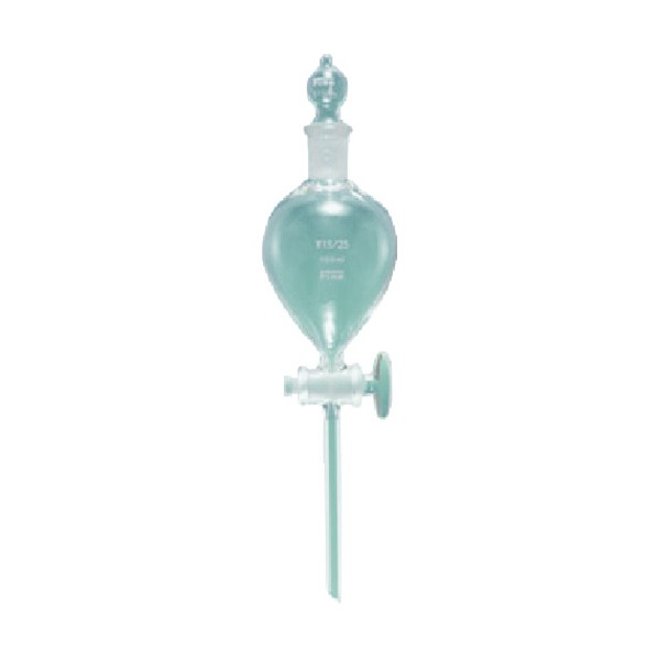 東京硝子器械 F共通球型分液ロート 球栓 50mL 15/25 000-09-55-21 1点