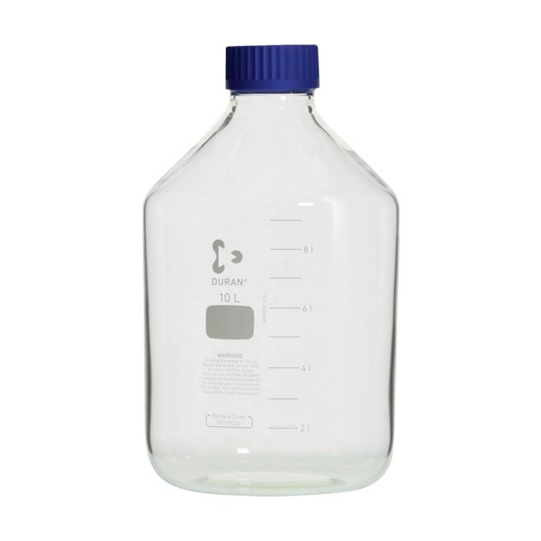 柴田科学 耐熱ねじ口びん 広口 青キャップ付 10000mL 10L 017250-10000 1個