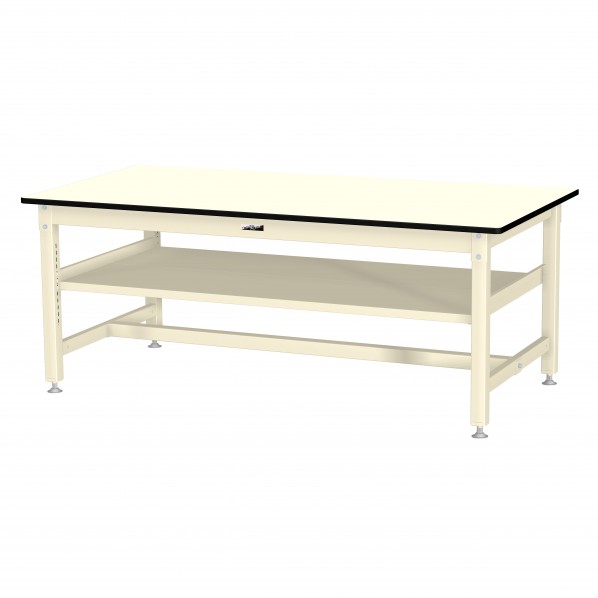 ※法人専用品※山金工業 ワークテーブル 800シリーズ 固定式 H740 アイボリー SVM-1890S2-II 1台