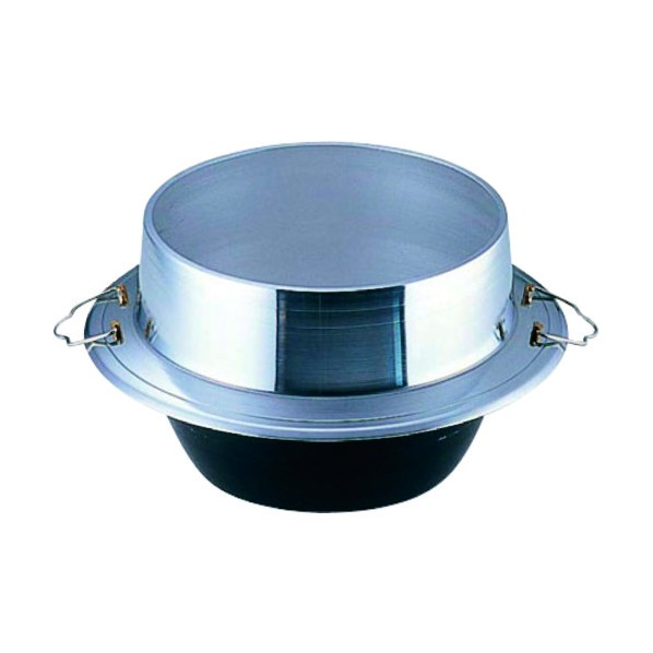 ナカオ 軽銀鋳込み 小釜 カン付 24糎 24糎 QKM6824 1個