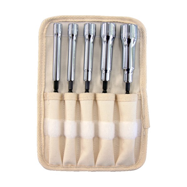 トラスコ 電動ドライバーソケット強力８・１０・１３・１７・１９ 168 x 149 x 30 mm TEF-5H-SET 1Ｓ