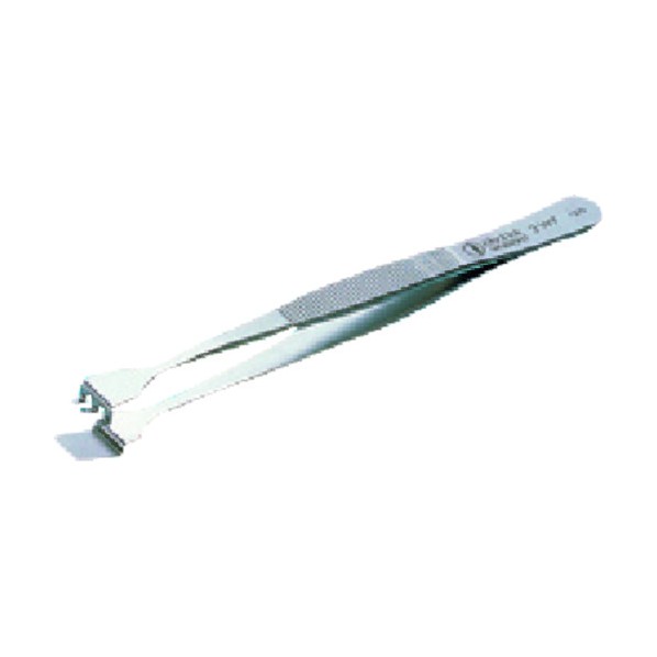 東京硝子器械 ウェハー用フラットピンセット 2WF 990-25-22-25 1点