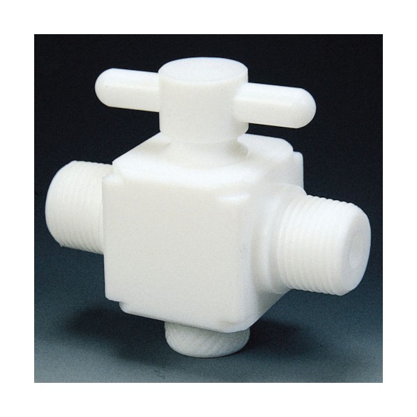 フロンケミカル フッ素脂(PTFE)二方弁膜両牡印字機R3/8 NR1303-002