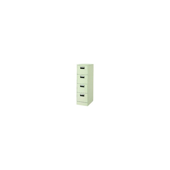 ※法人専用品※プラス 21534)ファイリングキャビネットK型 A4-4 LGY 1点｜DIY FACTORY ONLINE SHOP