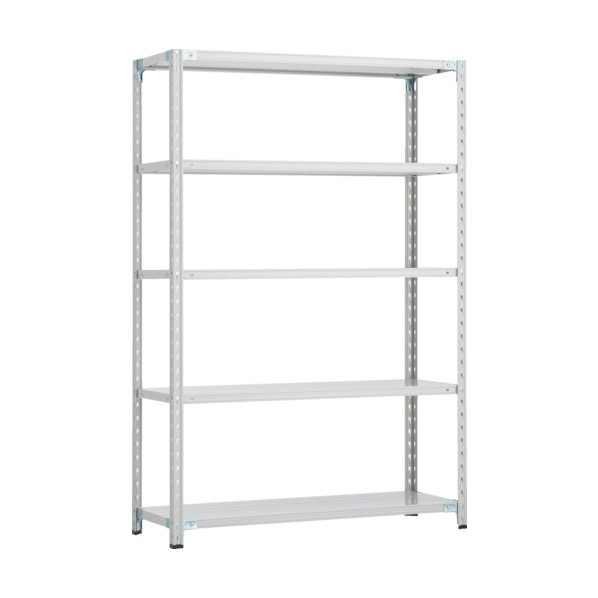 ※法人専用品※トラスコ CB型セミボルトレス軽量棚 900X600XH1800 5段 WG色 CB-6365-WG 1台｜DIY FACTORY ONLINE SHOP
