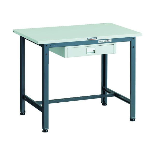 ※法人専用品※トラスコ SAE型軽量作業台 薄型1段引出シ付 900&times;600 DG色 SAE-0960UDC1 DG 1点｜DIY FACTORY ONLINE SHOP