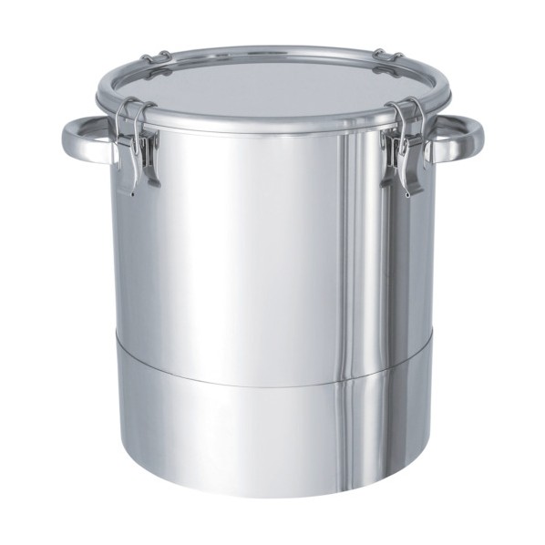 日東金属製作 ステンレス鋼貯蔵タンク鏡板型ゼムクリップ式密閉入れもの６０Ｌ DT-CTH-43 1