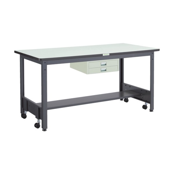 ※法人専用品※トラスコ 移動式作業台中量ダップ天板薄引出2段 1800×750 CFWP-1875UDC2 1|DIY FACTORY ONLINE SHOP