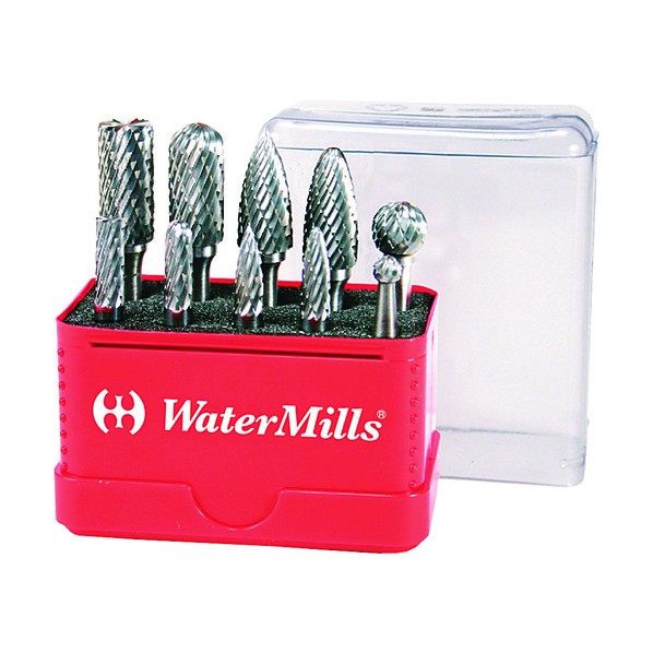WaterMills WMノンコート超硬ロータリーバーセット 6mm軸 ミニbox10本組 WMTCMSET10 1点|DIY FACTORY ONLINE SHOP