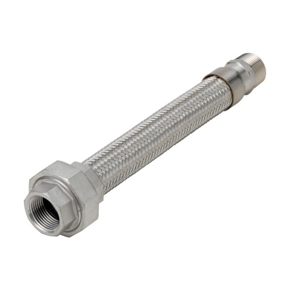 南国フレキ工業 ユニオン・ニップル型フレキＡＬＬＳＵＳ３０４３２Ａ×８００Ｌ NK193-32-800 1