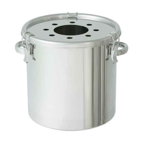 日東金属工業 ステンレスタンク粉体回収容器５Ｋ２００ＡＦＦ穴付４５Ｌ FK-CTH-39-5KHL-200A 1