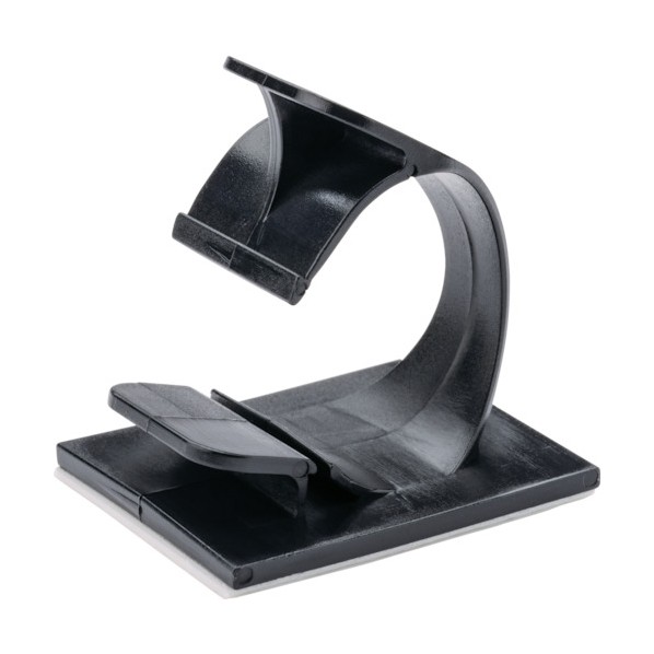 パンドウイット コードクリップ 粘着テープ付き(100個入) 304.8 x 152.4 x 38.1 mm 黒 LWC25-A-C20 100個