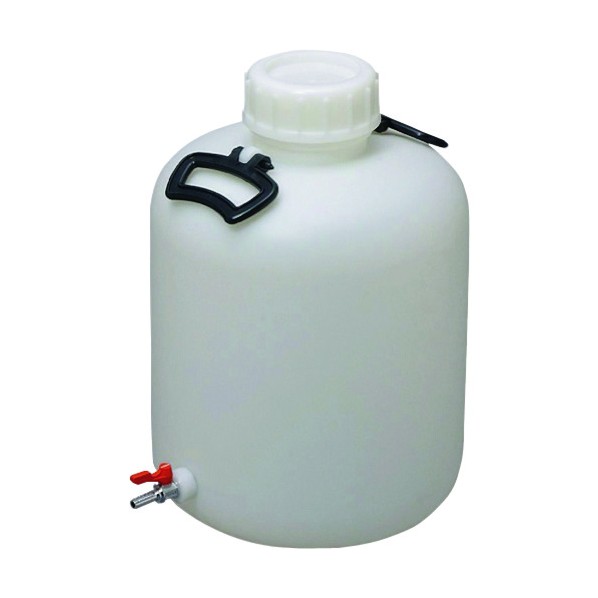 東京硝子器械 広口びん ボールコック付 20L 876-22-02-12 1点