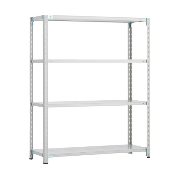 ※法人専用品※トラスコ CB型セミボルトレス軽量棚 1500X450XH1500 4段 WG色 CB-5544-WG 1台|DIY FACTORY ONLINE SHOP