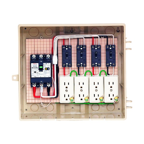 未来工業 屋外電力用仮設ボックス 13-4C4 1台