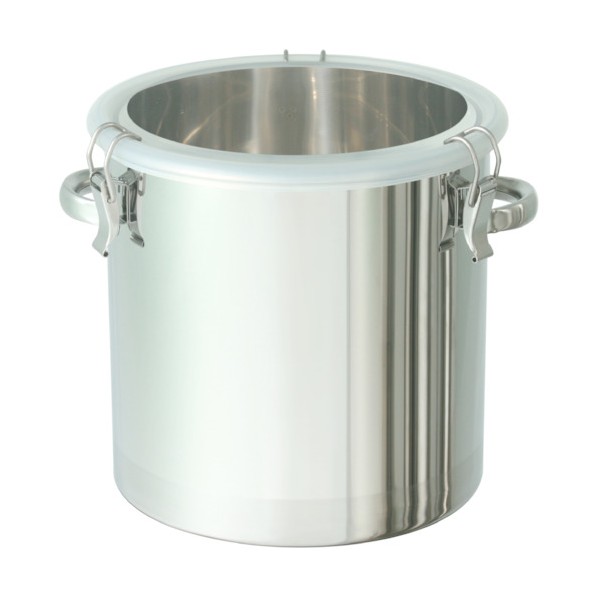 日東金属工業 ステンレスタンクストレート密閉タンク（透明アクリル蓋付）３６Ｌ CTH-36-AF 1