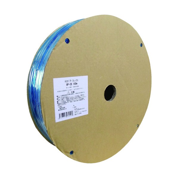 千代田通商 PフレックスチューブCB(透明ブルー)10mm/100m 10P-CB 100M 1|DIY FACTORY ONLINE SHOP