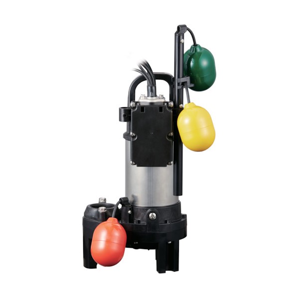 鶴見製作所 樹脂製汚物用水中ハイスピンポンプ 60HZ 口径50mm 単相100V 50PUW2.4S 60HZ 1点