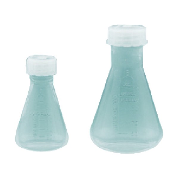東京硝子器械 ねじ蓋付き三角フラスコ FEP 250mL 656-01-36-03 1点
