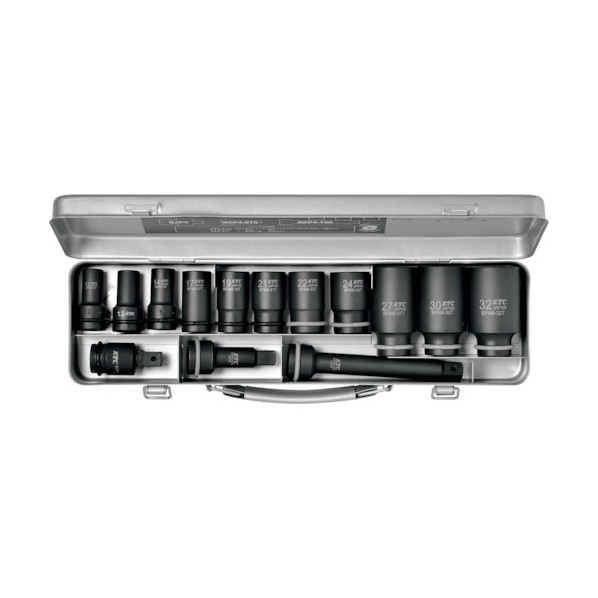 KTC 12.7sq. インパクトレンチ用ソケットレンチセット(セミディープ薄肉) TBP4M11TPA 1S