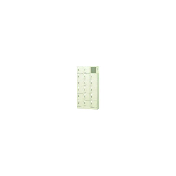 プラス 多人数ロッカー SV-G18A 18人用錠付 (504529) SV-G18A 1点