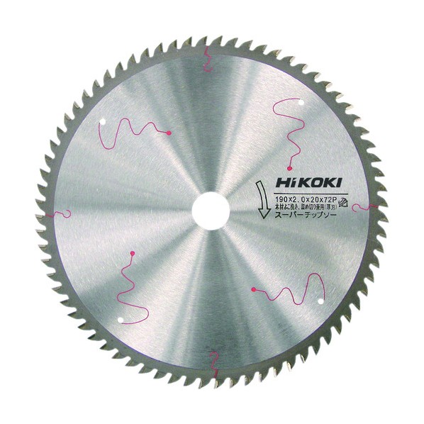 HiKOKI(ハイコーキ) 0032-2040 スーパーチップソー(兼用)190mmX2072枚刃 1 4,465円